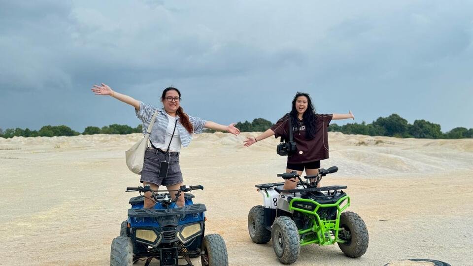 blue lake sand dunes bintan bintan atv
