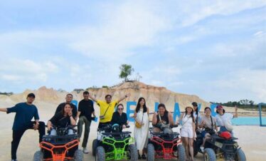 blue lake sand dunes bintan