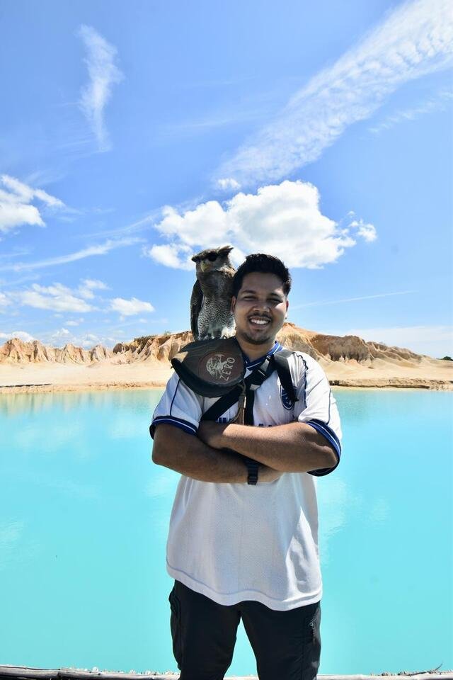 blue lake sand dunes bintan