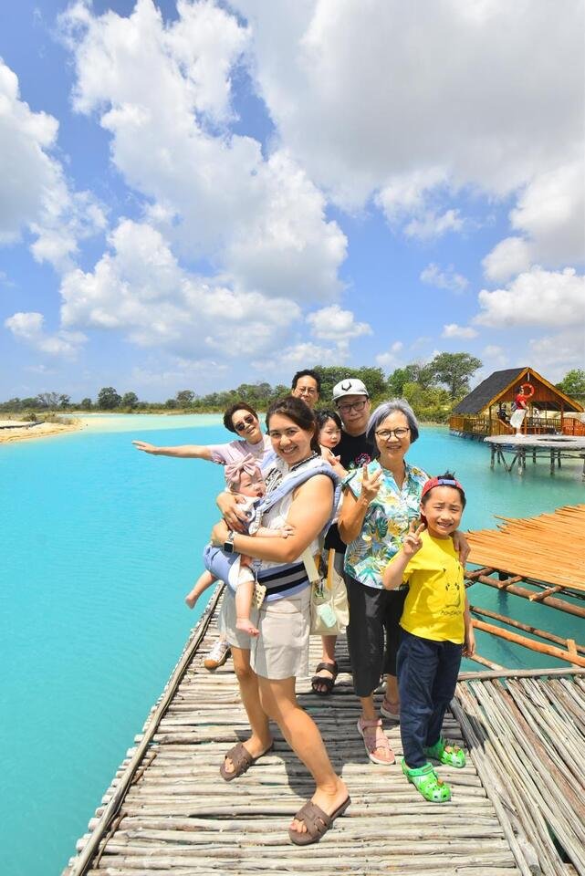 blue lake sand dunes bintan