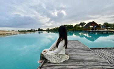 blue lake sand dunes bintan