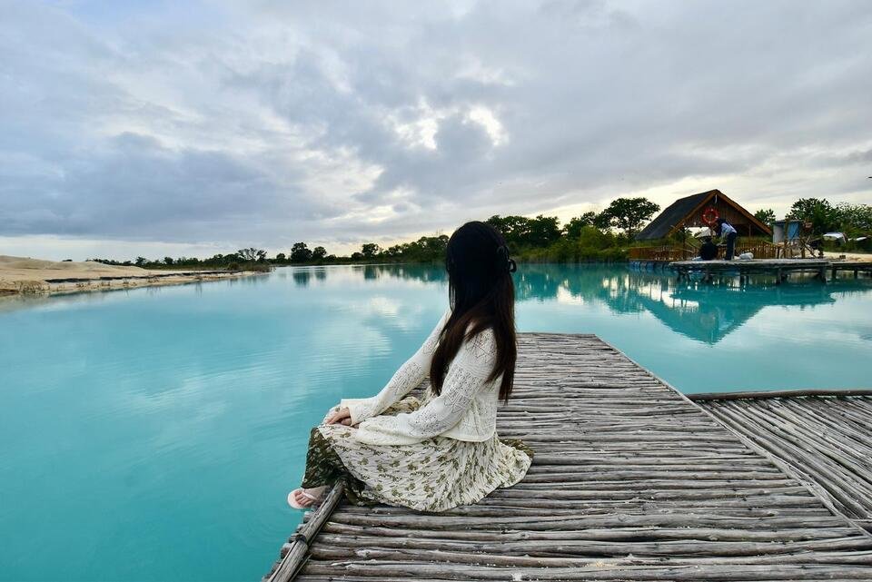 blue lake sand dunes bintan