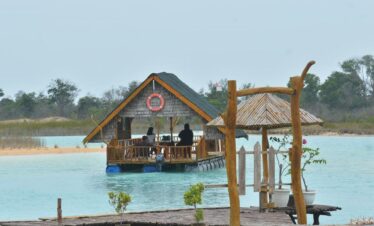 blue lake sand dunes bintan